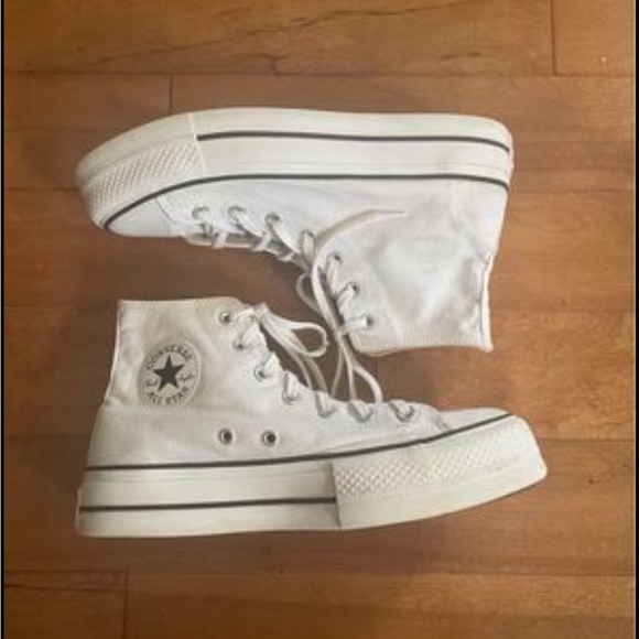 White platform converse - Picture 1 of 5